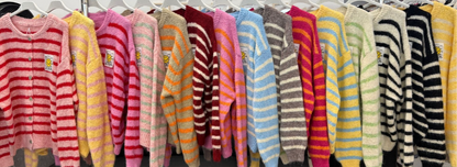 Cardigan Smiley gestreift