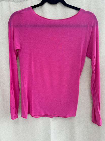 Curvy Mesh Langarmshirt