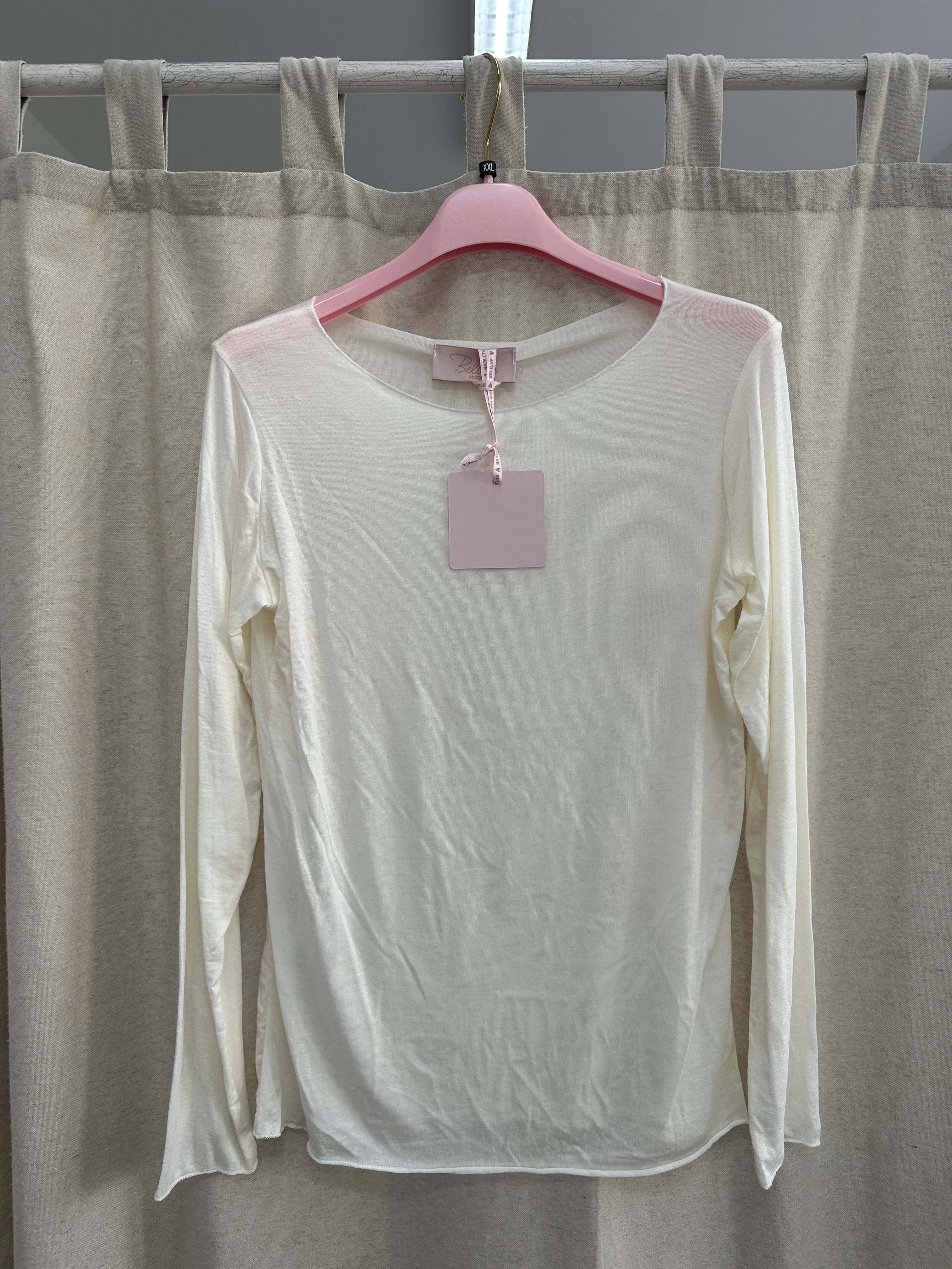 Curvy Mesh Langarmshirt