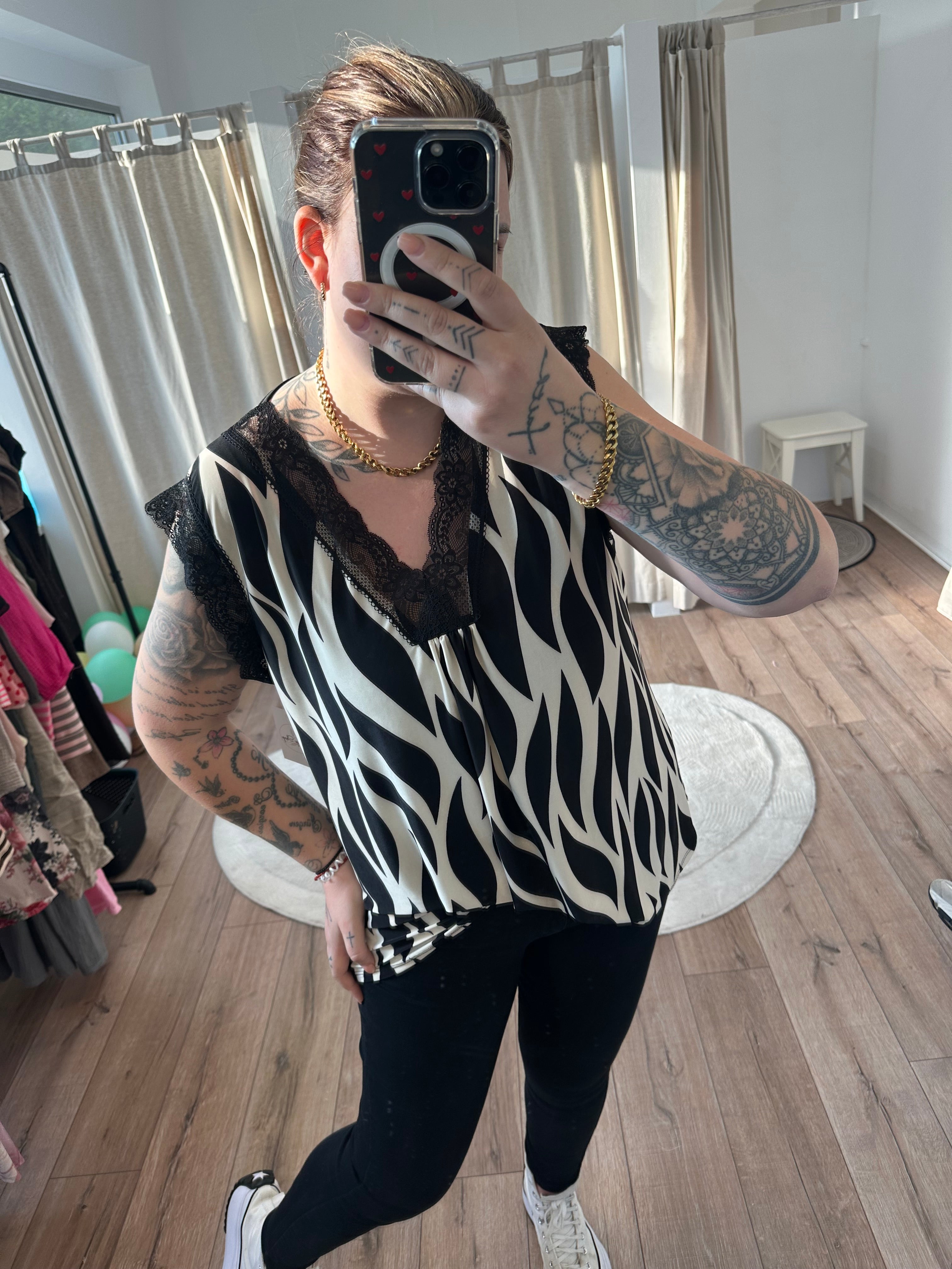 T-Shirt Tilda gemustert