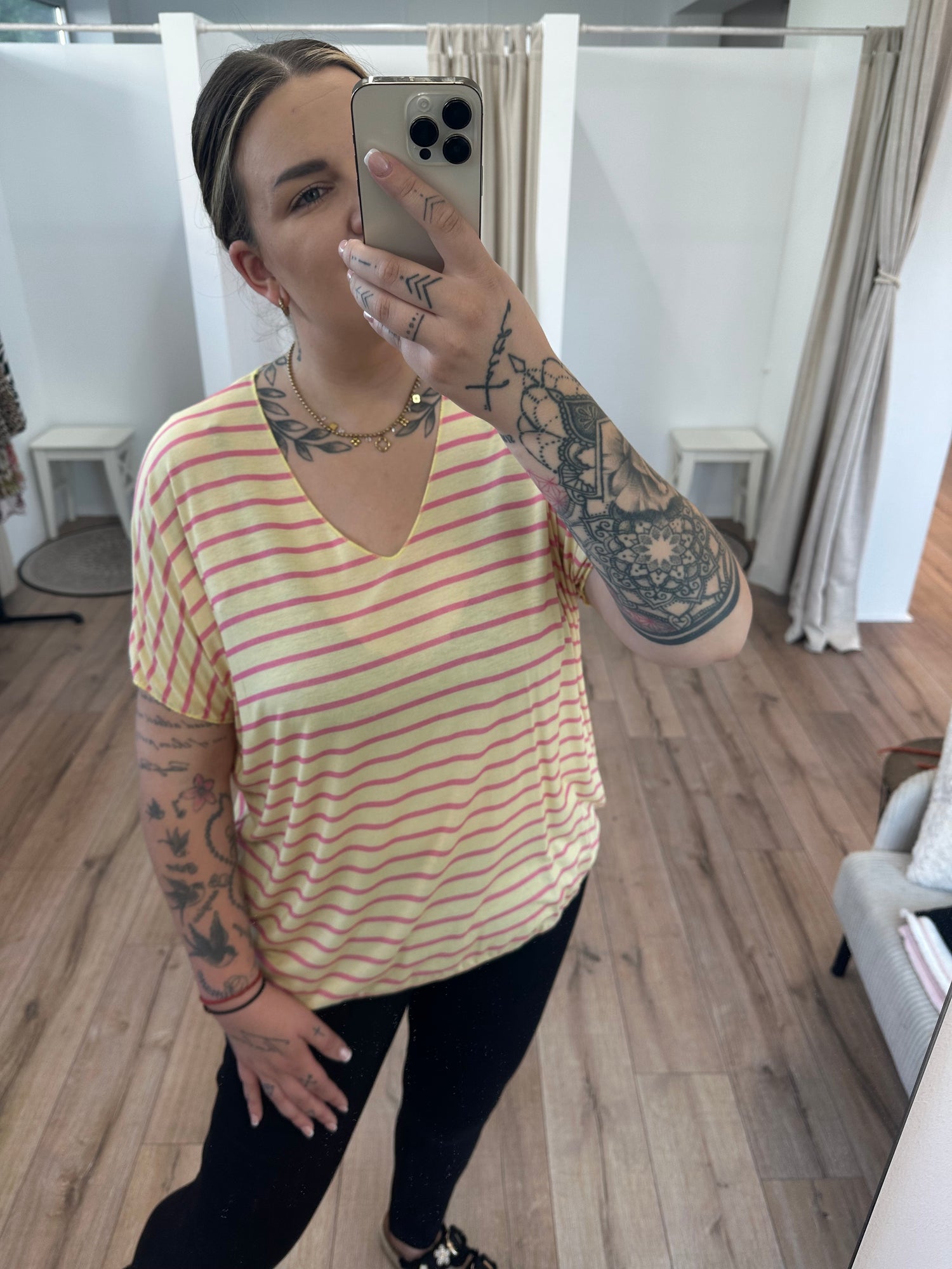 Lockeres Streifenshirt