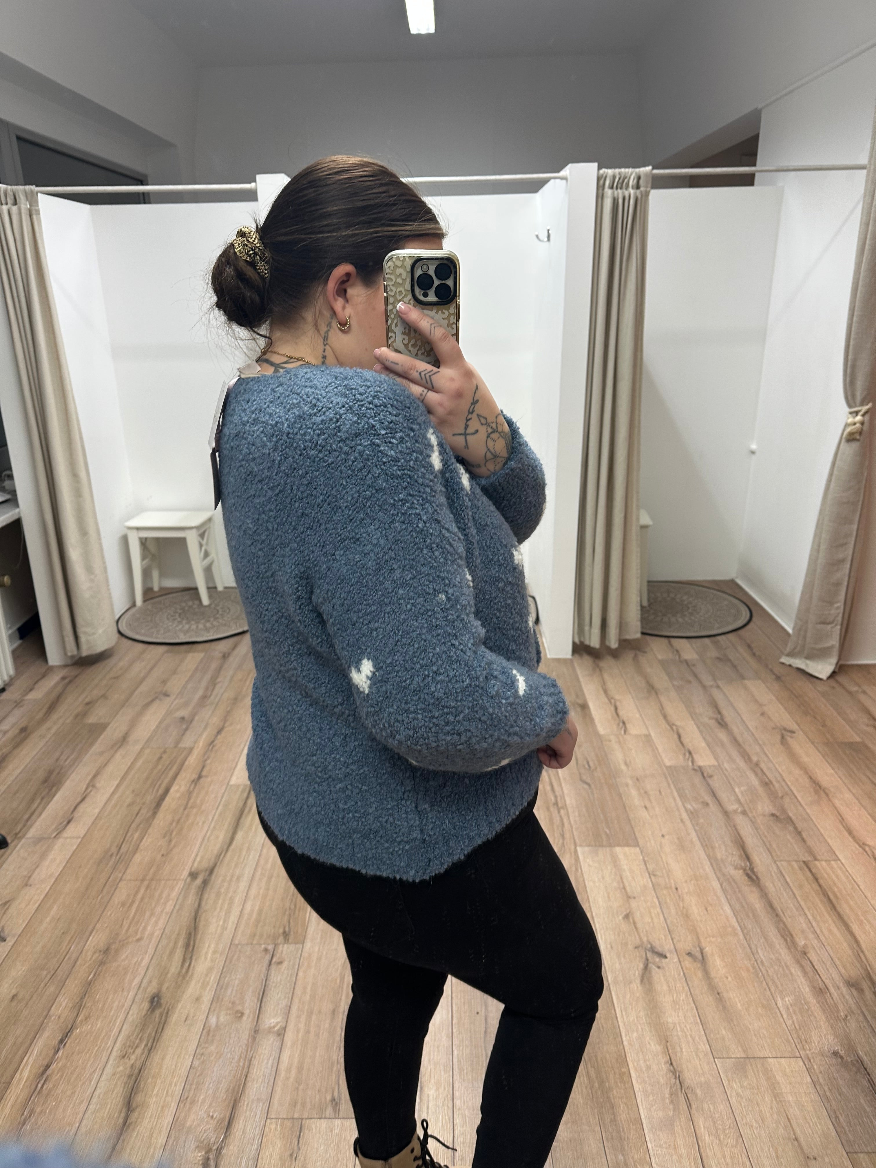 Boucle- Herzcardigan