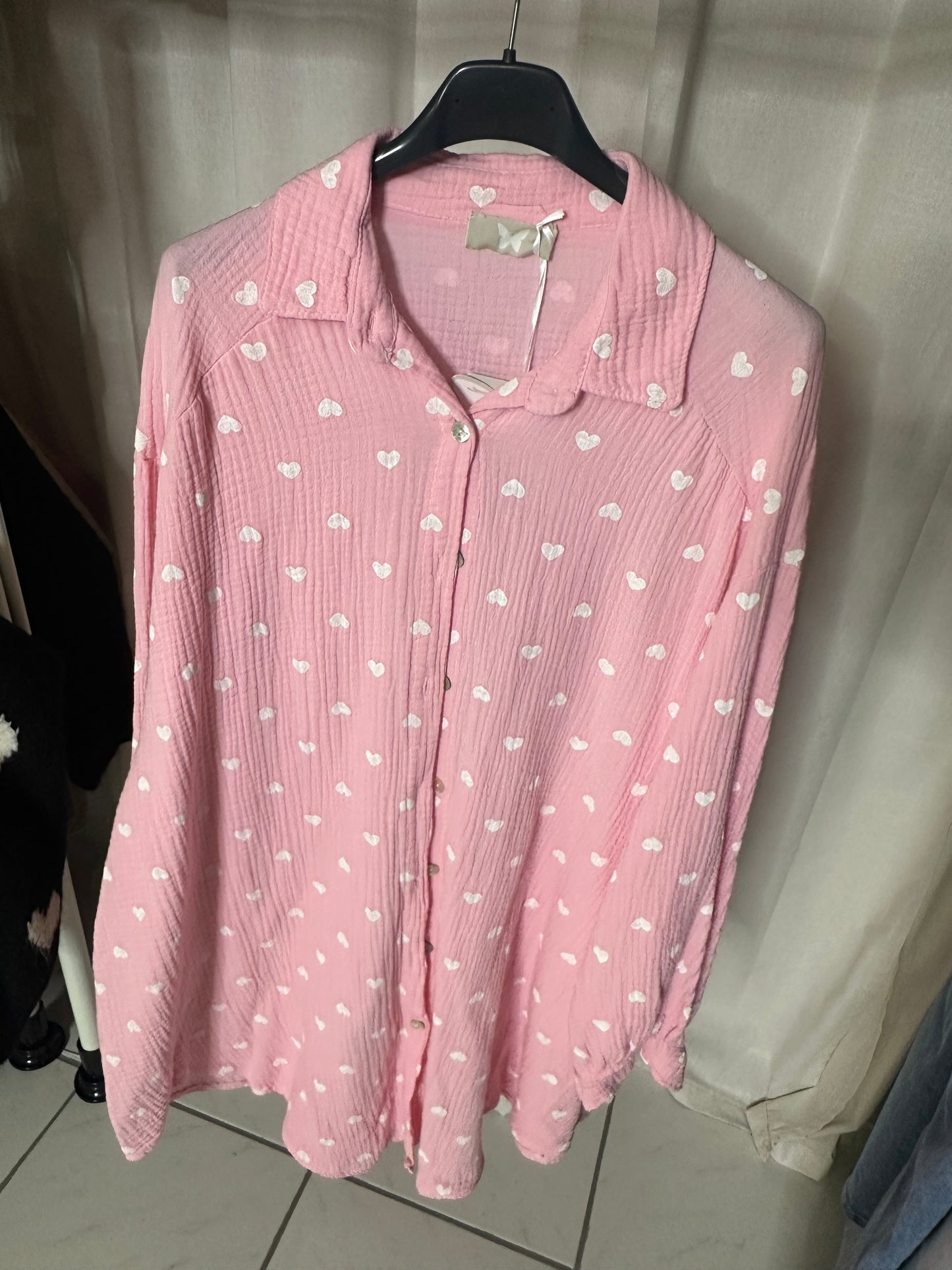 Musselinbluse Love Lou