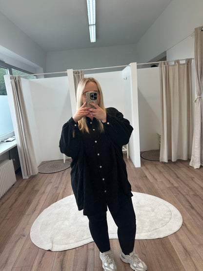 Lange Mussselinbluse