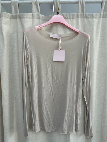 Curvy Mesh Langarmshirt