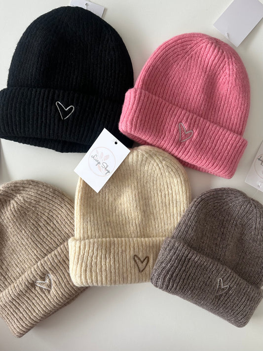 Strickmütze Love