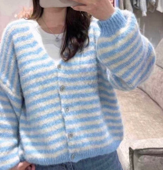 Streifencardigan