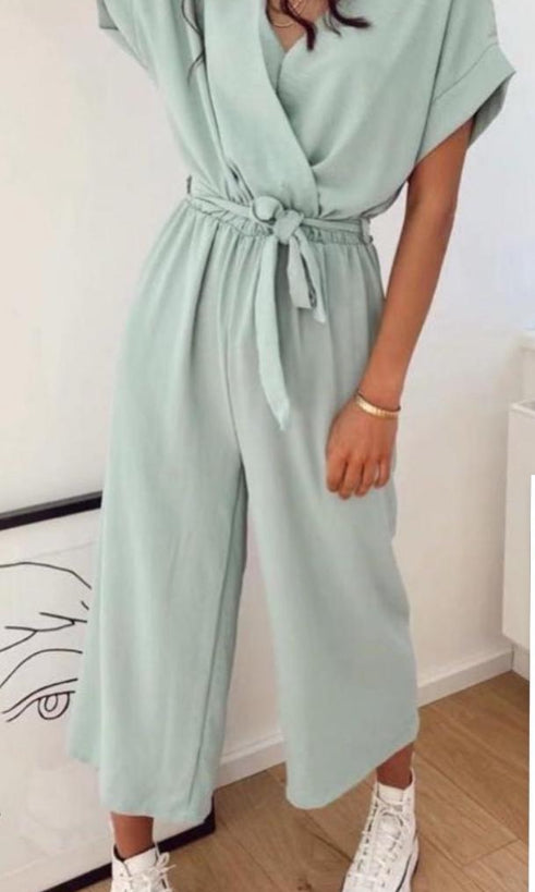 Kurzärmeliger Jumpsuit
