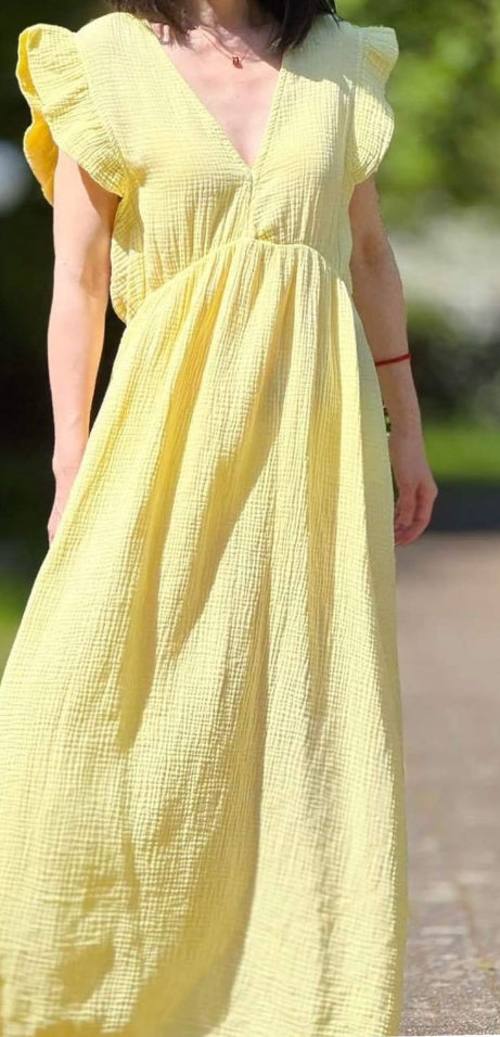 Maxikleid Musselin Basic