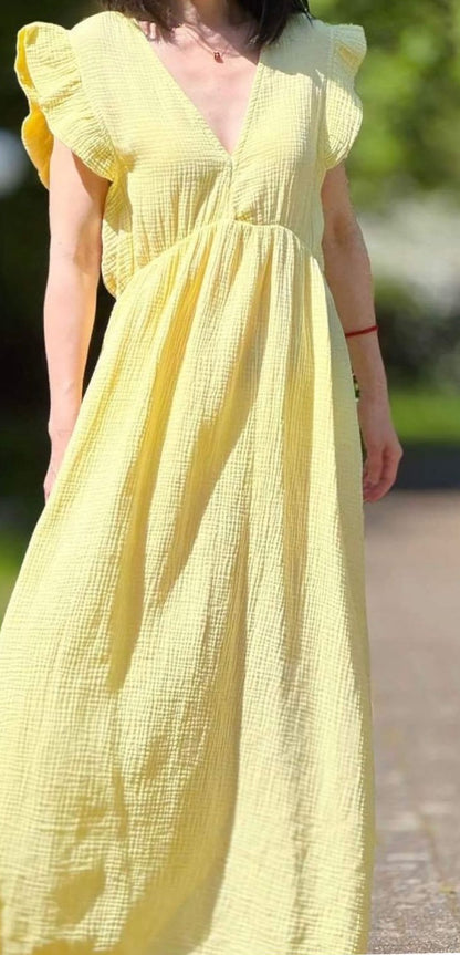 Maxikleid Musselin Basic