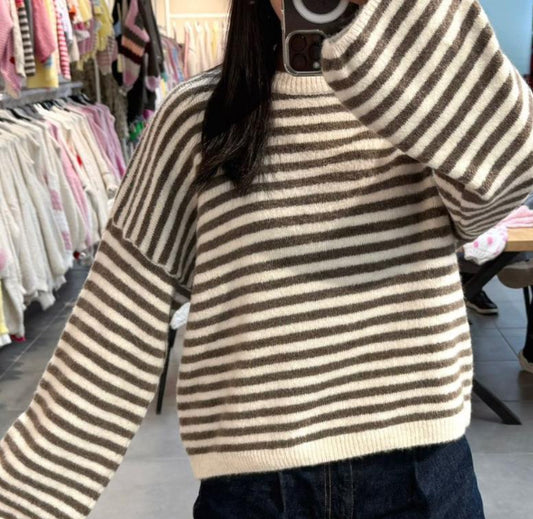 Streifenpullover