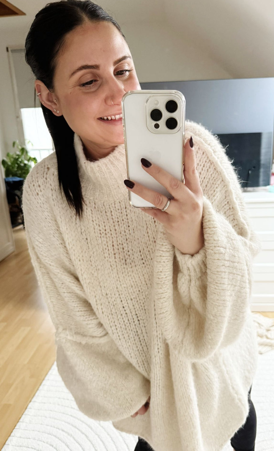 Strickpullover Ava lang