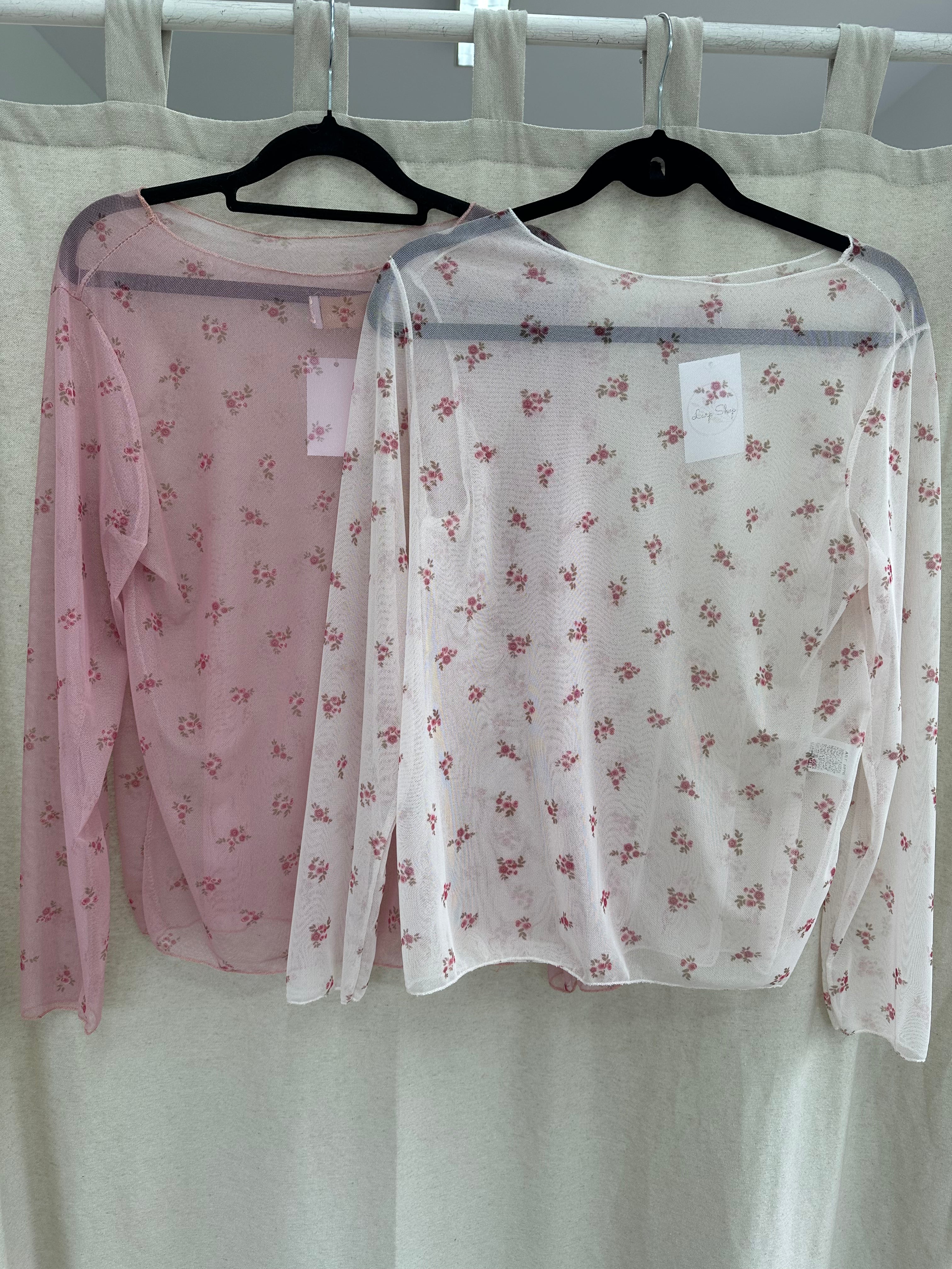 Mesh Langarmshirt Milena