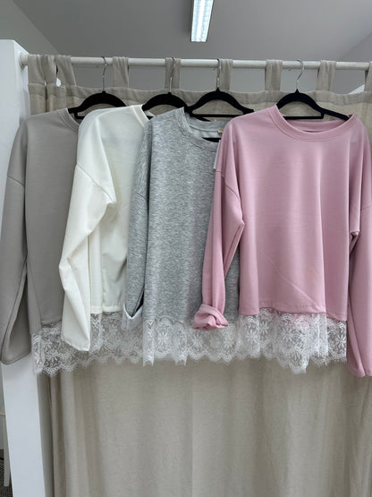Sweater mit Spitze