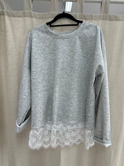 Sweater mit Spitze