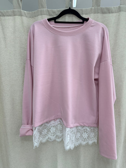Sweater mit Spitze
