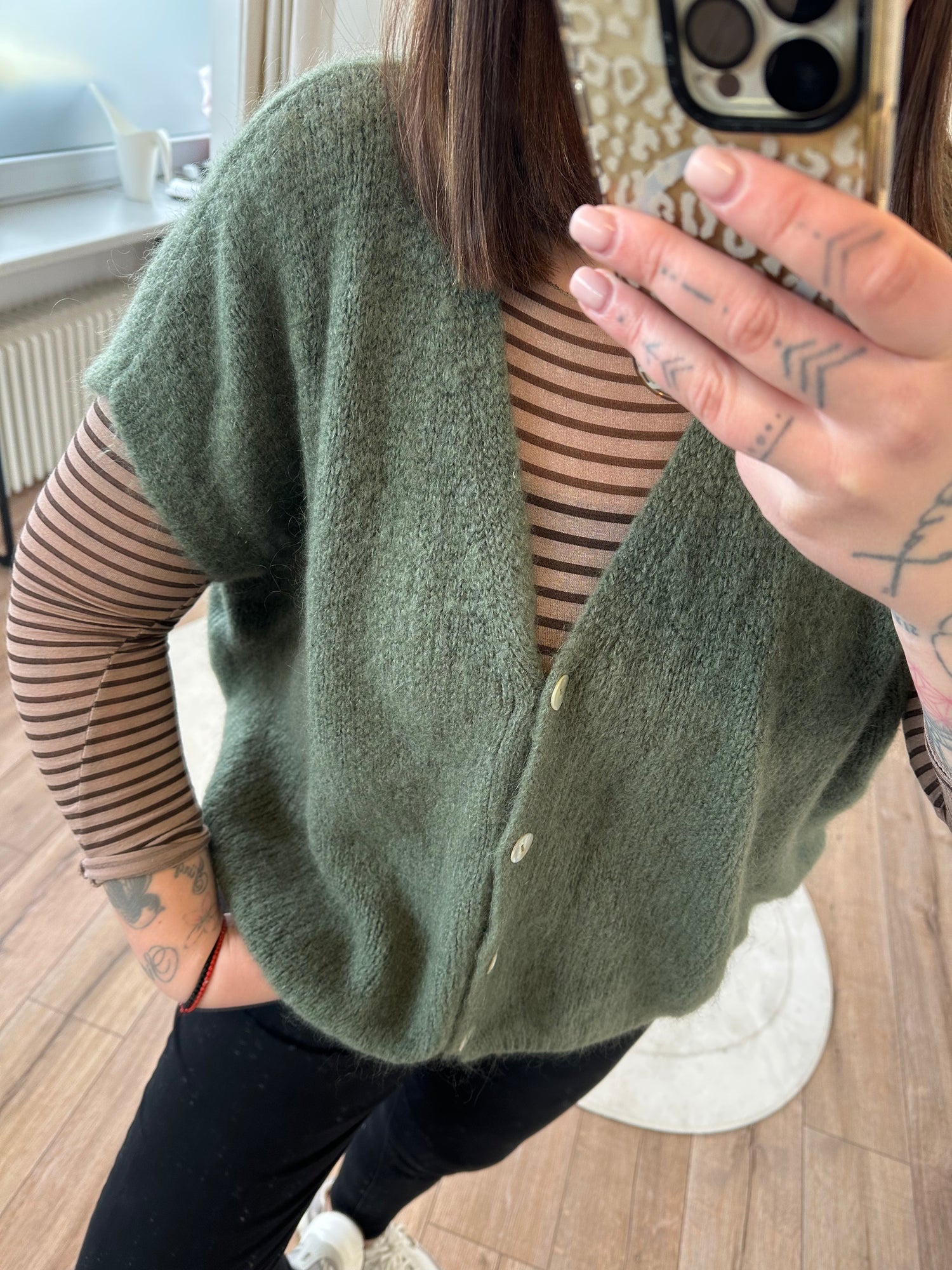 Oversize Strickweste