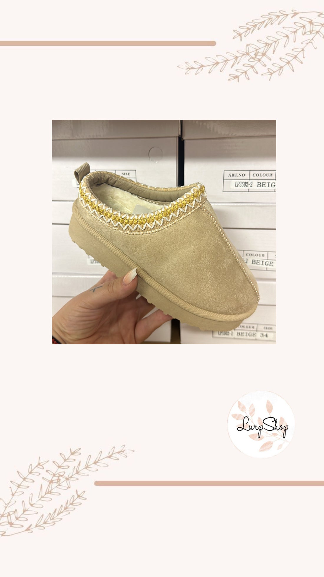 Slipper Hazel Beige
