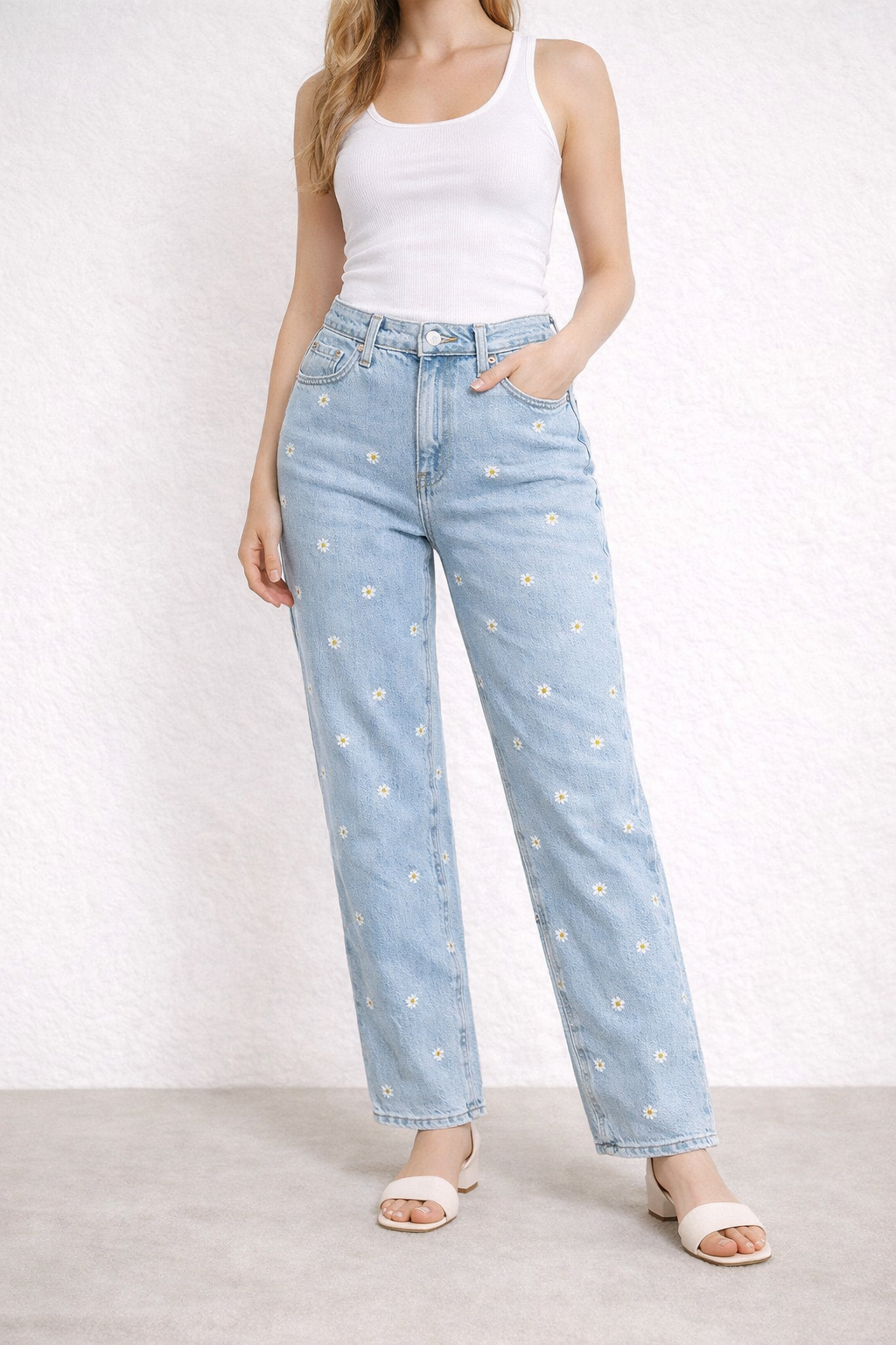 Jeans Gänseblümchen