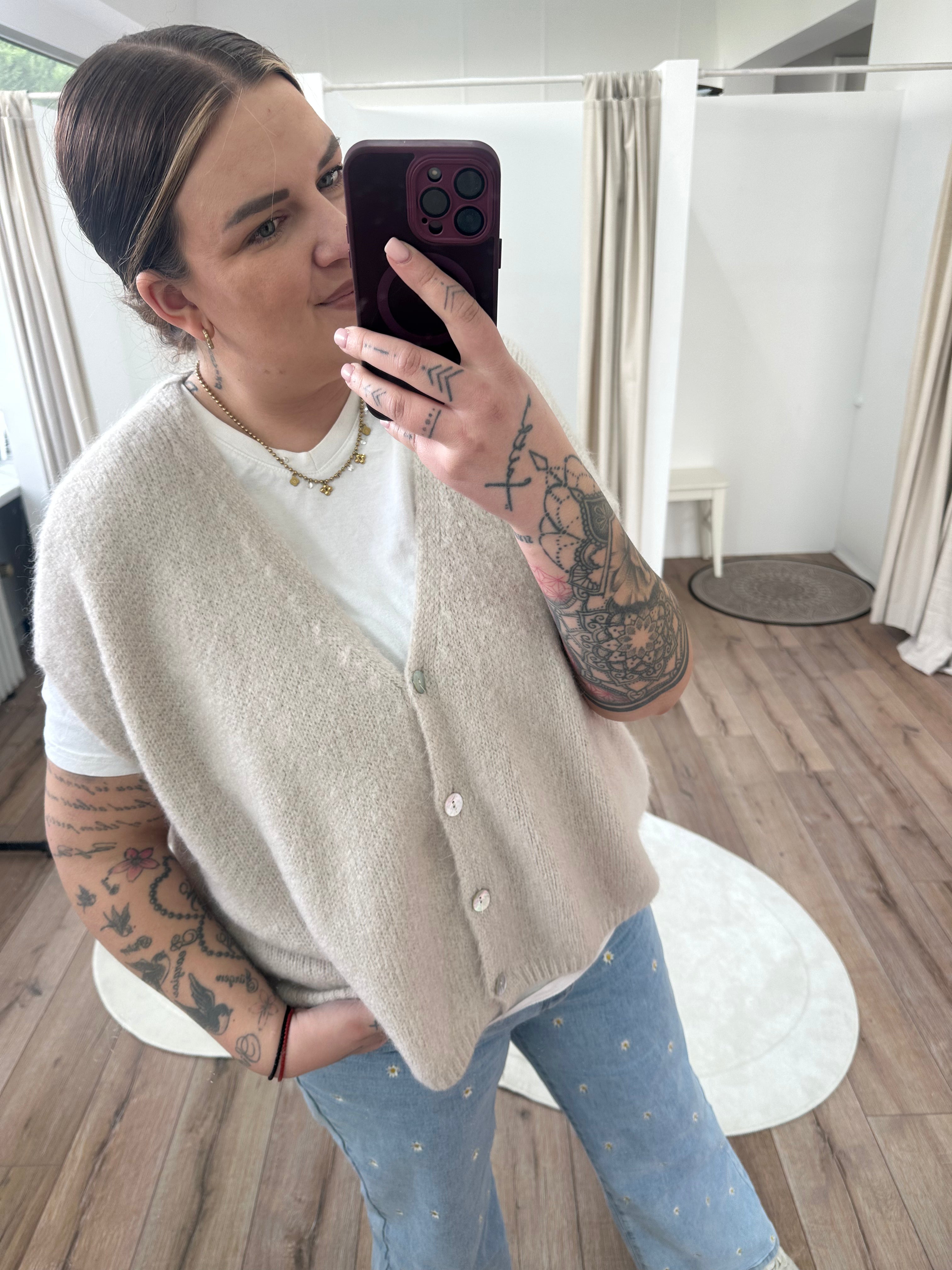 Oversize Strickweste