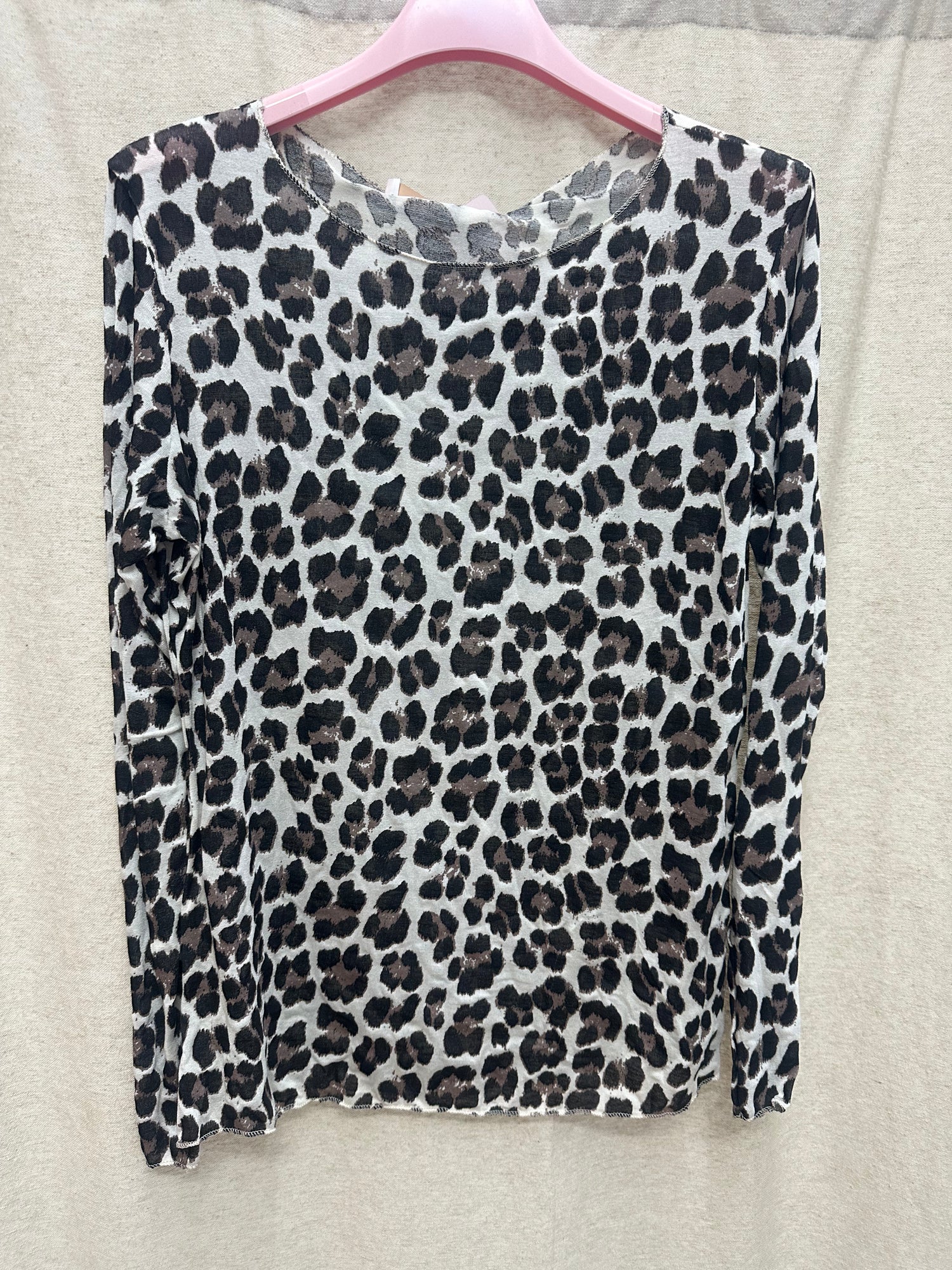 Leo Curvy Mesh Langarmshirt