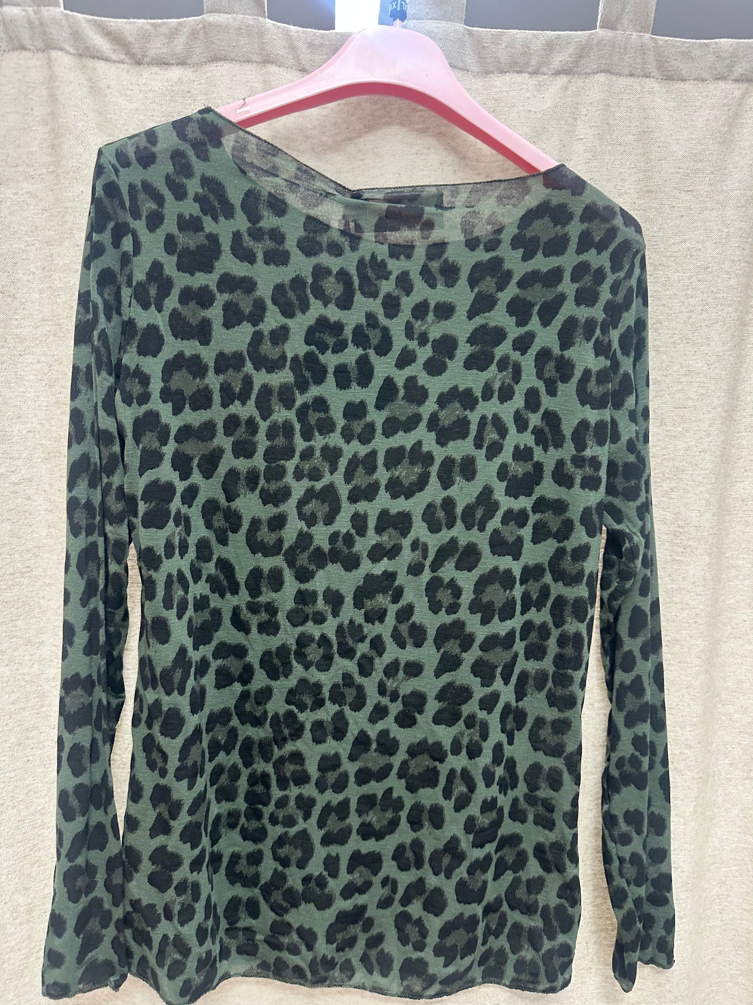 Leo Curvy Mesh Langarmshirt