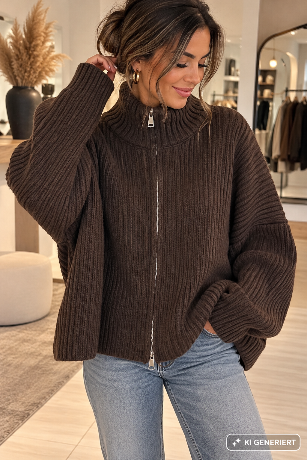 Zipper Cardigan Malou