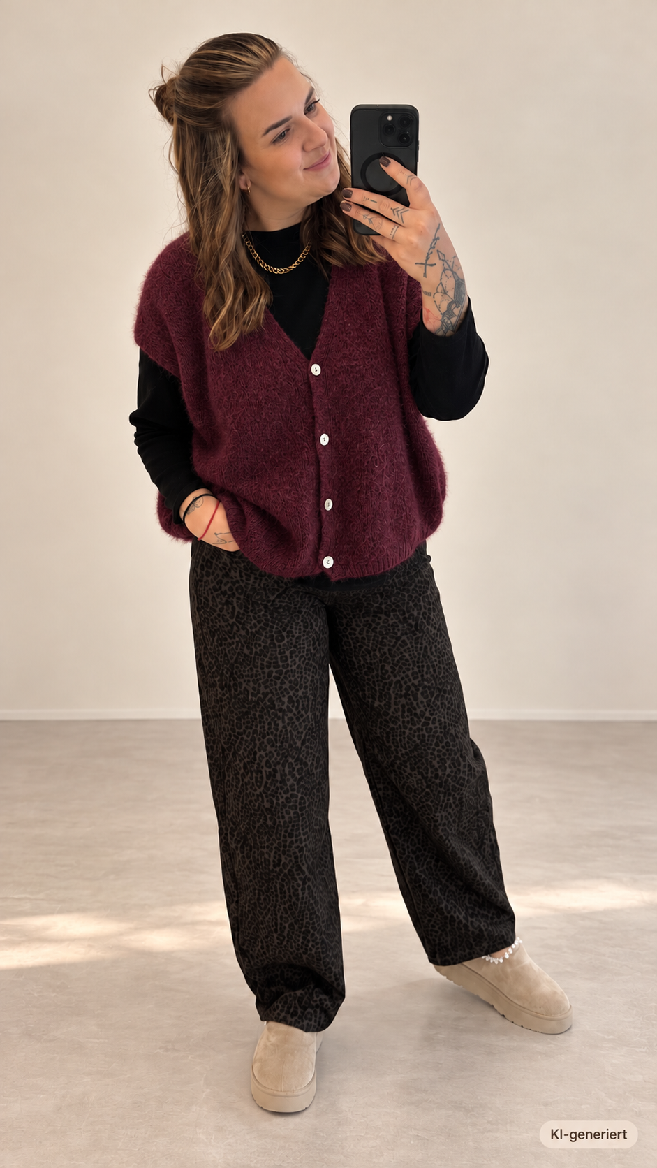 Oversize Strickweste