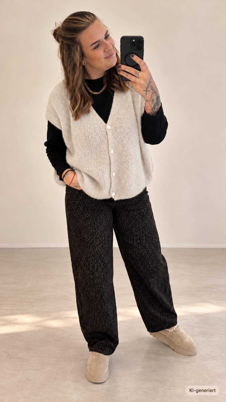 Oversize Strickweste