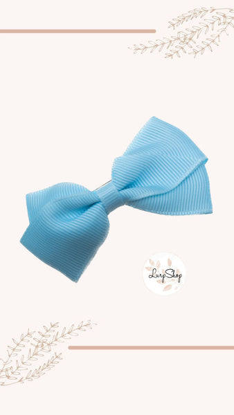 Schleifenclip maxi Babyblau