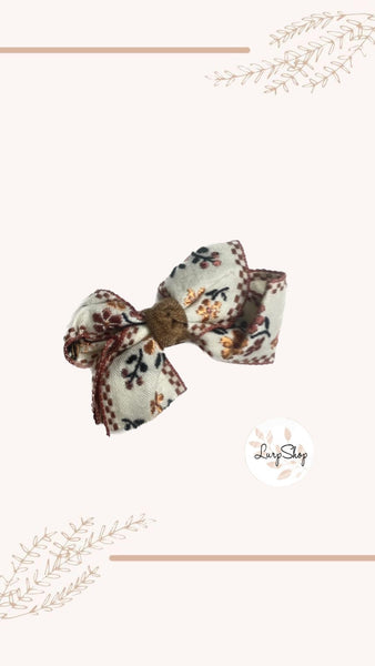 Schleifenclip medi vintage Blumen